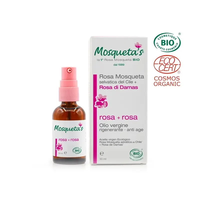 ACEITE VIRGEN BIO ROSA MOSQUETA + ROSA DAMASCENA BIO